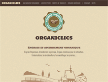 Tablet Screenshot of organiclics.com